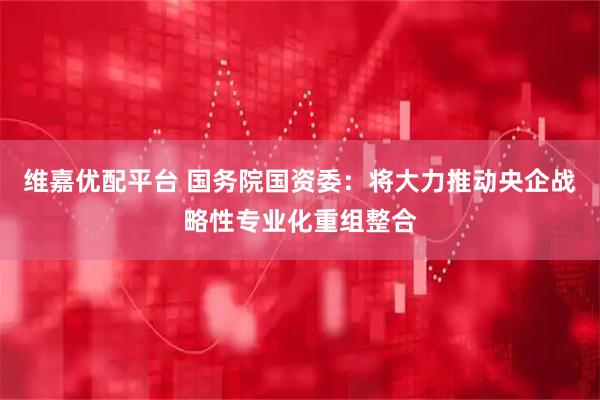 维嘉优配平台 国务院国资委：将大力推动央企战略性专业化重组整合